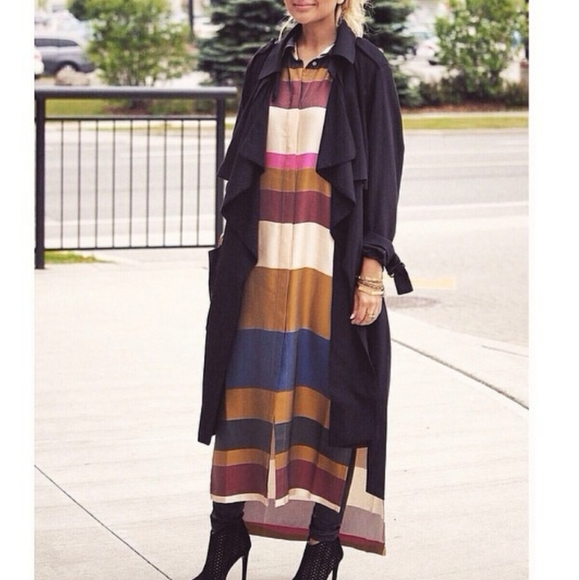 H&M multi colour shirt dress in size 4 - Picture 1 of 6